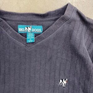 Vintage 90s Big Dogs Longsleeve Thermal Shirt Size XXL